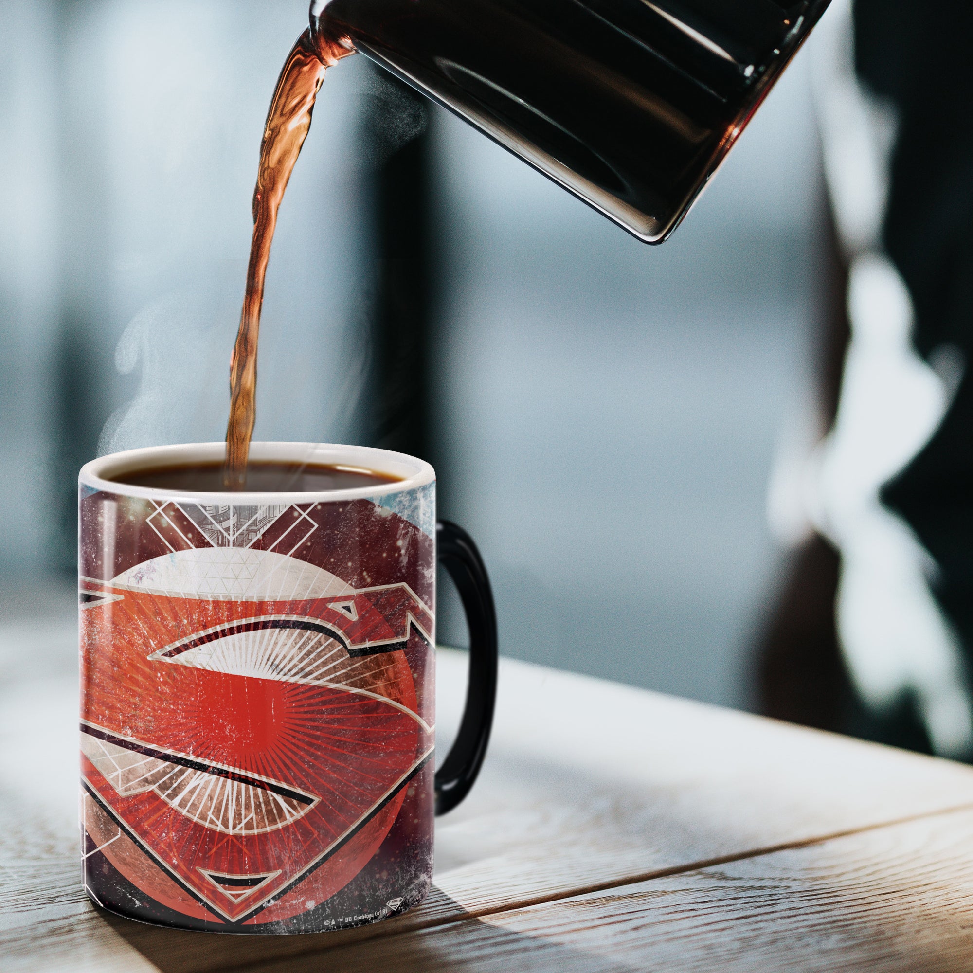 DC Comics (Superman - Geometric) Morphing Mugs®  Heat-Sensitive Mug MMUG863